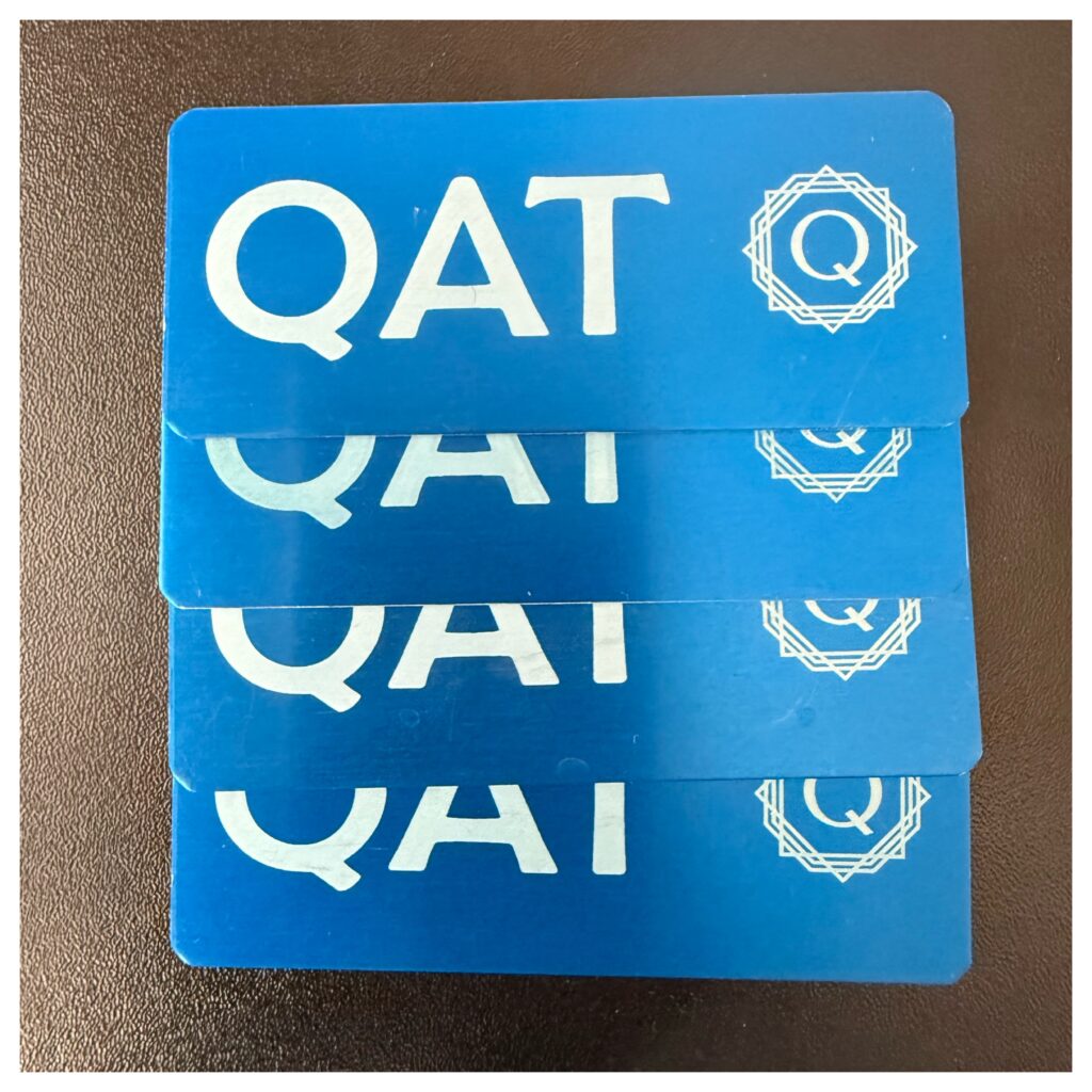 De QAT pads waarmee de QAT behandeling wordt uitgevoerd.